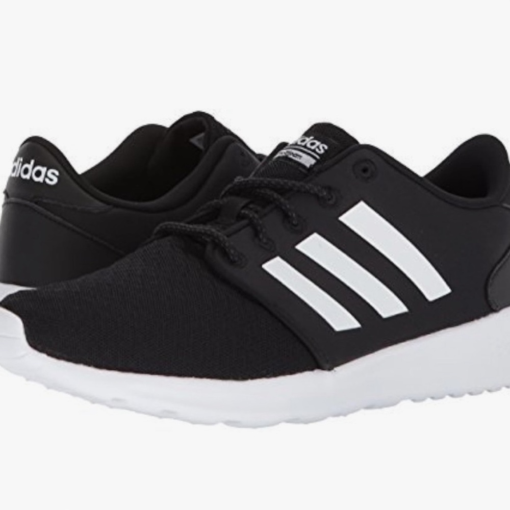 Womans Adidas Cloudfoam sneakers, black and white, size 7 1/2